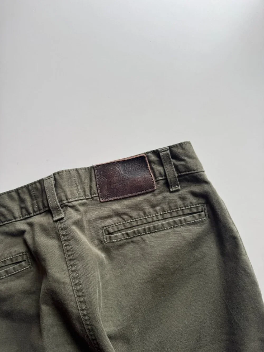NAKED & FAMOUS Khaki Green Stretch Twill Slim Chino Pants, Size 30 - Picture 11 of 15